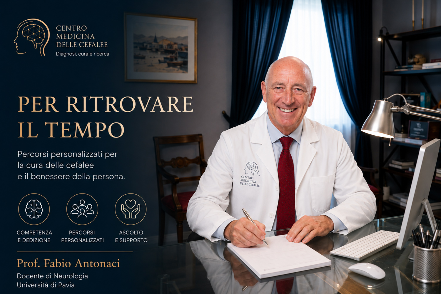 Prof. Fabio Antonaci nel suo studio